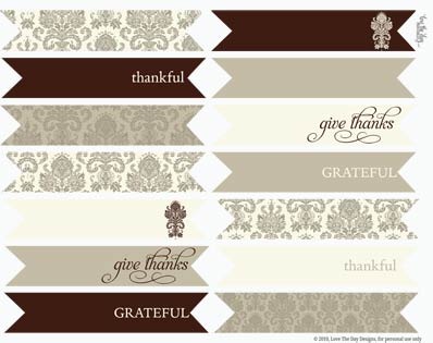 Elegant Thanksgiving Printable
